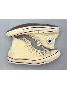 Converse Chuck Taylor All Star High-Top Sneaker Men 12 Wo 14 Off White Cream